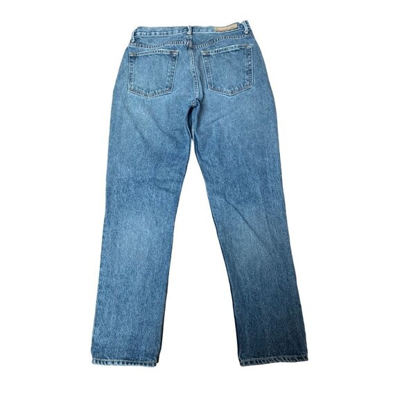 GRLFRND Womens Jeans Crop High Rise Straight Leg Size 28 Blue - Picture 3 of 10